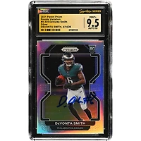 DeVonta Smith Philadelphia Eagles Autographed 2021 Panini Prizm Rookie Variation Silver #V-335 CGC Fanatics Witnessed Authenticated 9.5/10 Rookie Card