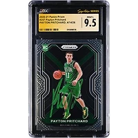Payton Pritchard Boston Celtics Autographed 2020-21 Panini Prizm #257 CGC Fanatics Witnessed Authenticated MINT+ 9.5 Rookie Card