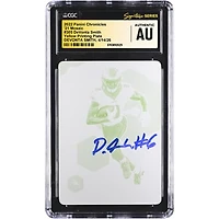 DeVonta Smith Philadelphia Eagles Autographed 2022 Panini Chronicles Yellow Printing Plate #305 #1/1 CGC Fanatics Witnessed Authenticated Card