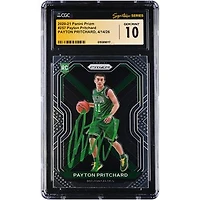 Payton Pritchard Boston Celtics Autographed 2020-21 Panini Prizm #257 CGC Fanatics Witnessed Authenticated GEM MINT 10 Rookie Card