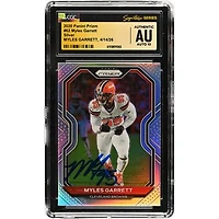Myles Garrett Cleveland Browns Autographed 2020 Panini Prizm Silver #62 CGC Fanatics Witnessed Authenticated AUTO 10 Card