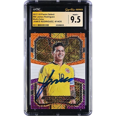James Rodríguez Colombia National Team Autographed 2017-18 Panini Select Multi-Color #80 CGC Fanatics Witnessed Authenticated MINT+ 9.5 Card