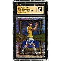 James Rodríguez Colombia National Team Autographed 2017-18 Panini Select In the Clutch #IC-18 CGC Fanatics Witnessed Authenticated GEM MINT 10 Card