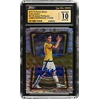 James Rodríguez Colombia National Team Autographed 2017-18 Panini Select In the Clutch #IC-18 CGC Fanatics Witnessed Authenticated 10/10 Card