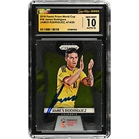 James Rodríguez Colombia National Team Autographed 2018 Panini Prizm World Cup #38 CGC Fanatics Witnessed Authenticated 10/10 Card