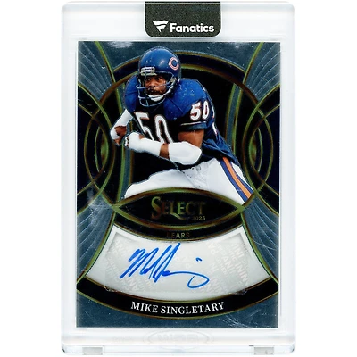 Mike Singletary Chicago Bears Autographed 2025 Panini Select Silver Prizm #SP-MSY Card