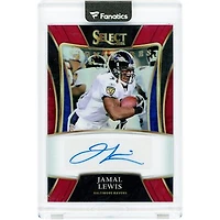 Jamal Lewis Baltimore Ravens Autographed 2021 Panini Select Maroon Prizm #SSP-JLE #28/75 Card