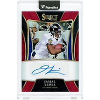 Jamal Lewis Baltimore Ravens Autographed 2021 Panini Select Maroon Prizm #SSP-JLE #28/75 Card