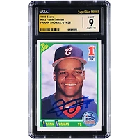 Frank Thomas Chicago White Sox Autographed 1990 Score #663 CGC Fanatics Witnessed Authenticated /10 Rookie Card