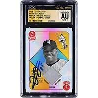 Frank Thomas Chicago White Sox Autographed 2003 Topps Chrome Blue Backs Relics Game-Worn Jersey Relic #BBCR-FT CGC Fanatics Witnessed Authenticated AUTO 10 Card
