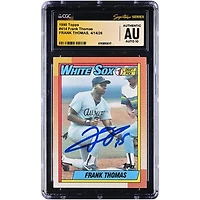 Frank Thomas Chicago White Sox Autographed 1990 Topps #414 CGC Fanatics Witnessed Authenticated AUTO 10 Rookie Card