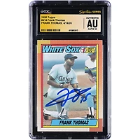 Frank Thomas Chicago White Sox Autographed 1990 Topps #414 CGC Fanatics Witnessed Authenticated AUTO 10 Rookie Card