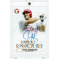Juan González Texas Rangers Autographed 2022 Topps Pristine Pure Power #PPA-JG Card