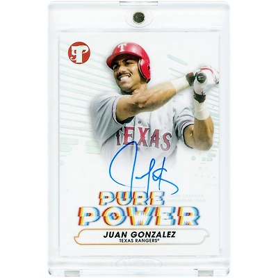 Juan González Texas Rangers Autographed 2022 Topps Pristine Pure Power #PPA-JG Card