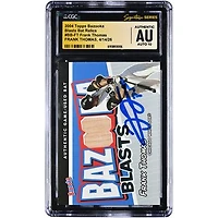 Frank Thomas Chicago White Sox Autographed 2004 Topps Bazooka Blasts Bat Relics Game-Used Bat Relic #BB-FT CGC Fanatics Witnessed Authenticated AUTO 10 Card