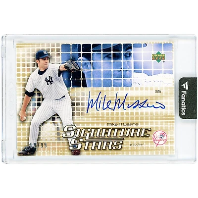 Mike Mussina New York Yankees Autographed 2003 Upper Deck Signature Stars #SS-MU #59/99 Card