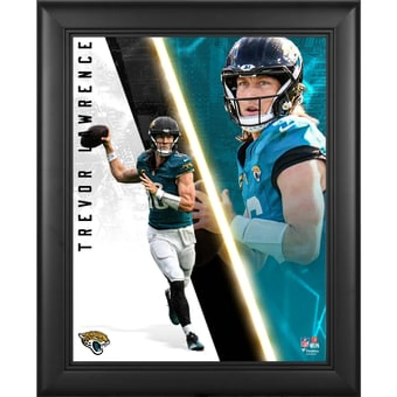 Trevor Lawrence Jacksonville Jaguars Framed 13" x 16" Radiance Collage