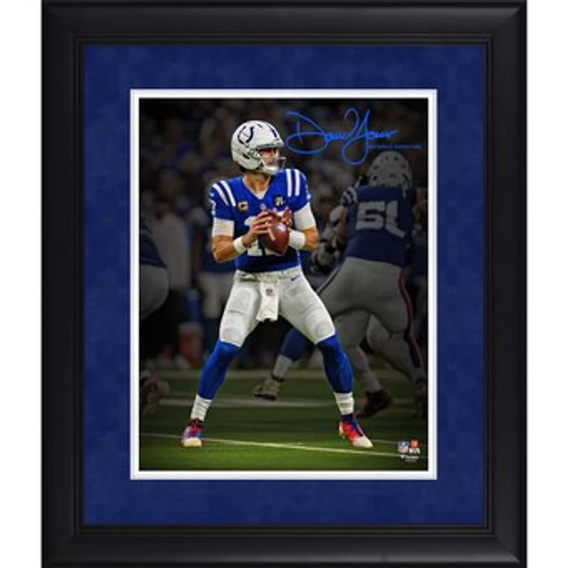 Daniel Jones Indianapolis Colts Facsimile Signature Framed 11" x 14" Spotlight Photograph