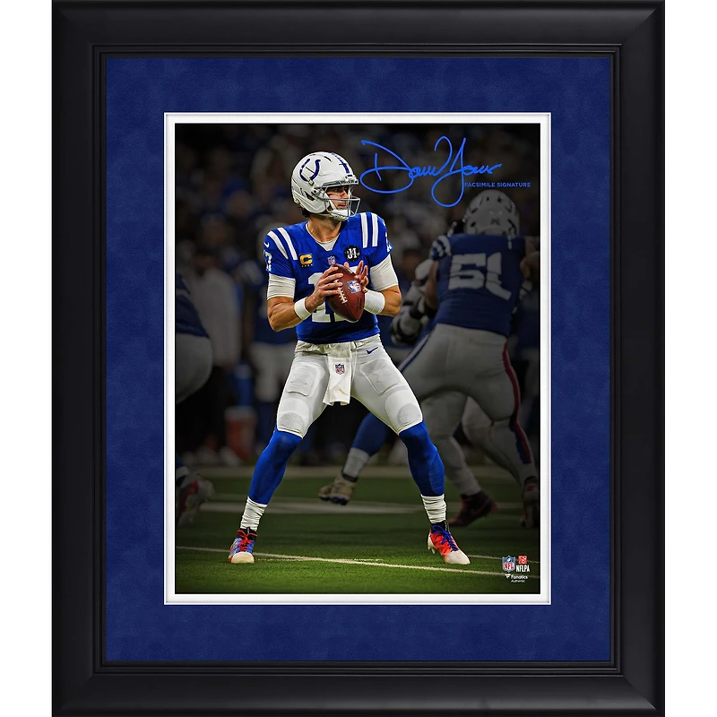 Daniel Jones Indianapolis Colts Facsimile Signature Framed 11" x 14" Spotlight Photograph