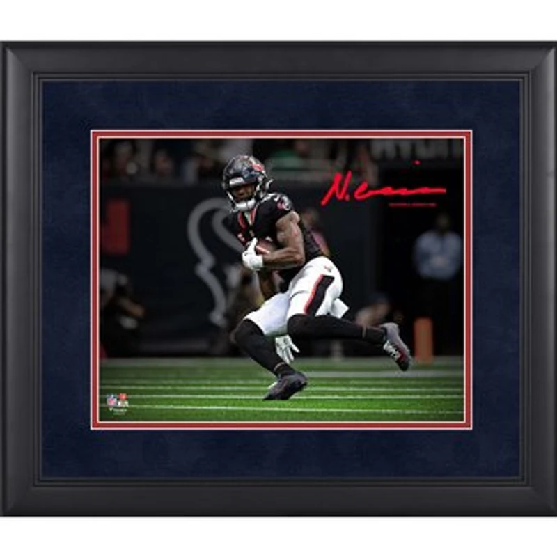 Nico Collins Houston Texans Facsimile Signature Framed 11" x 14" Spotlight Photograph