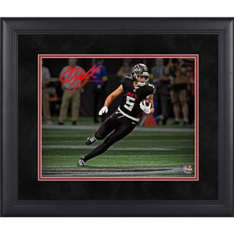 Drake London Atlanta Falcons Facsimile Signature Framed 11" x 14" Spotlight Photograph