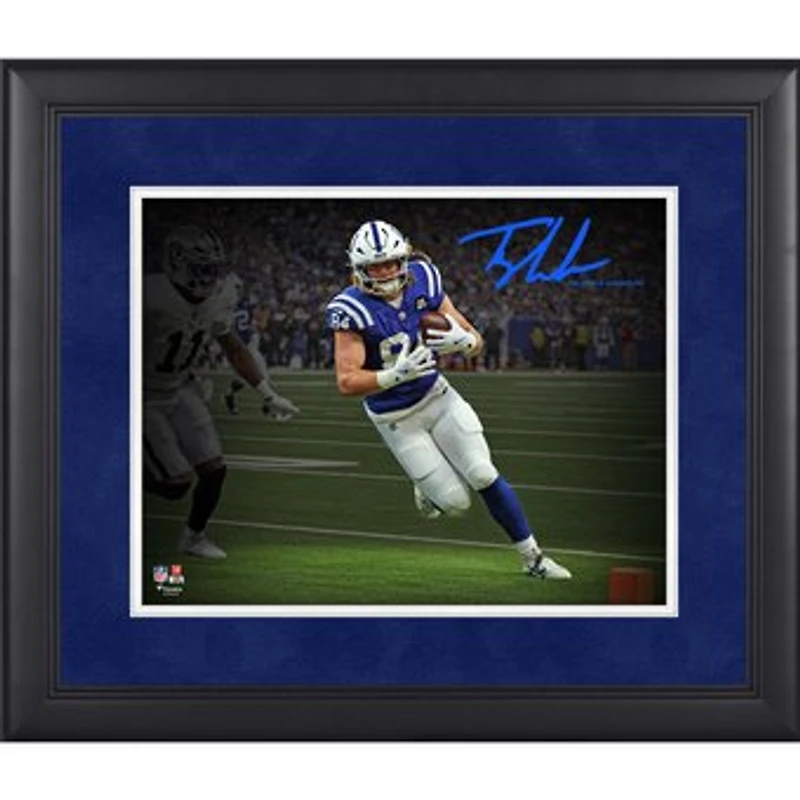 Tyler Warren Indianapolis Colts Facsimile Signature Framed 11" x 14" Spotlight Photograph
