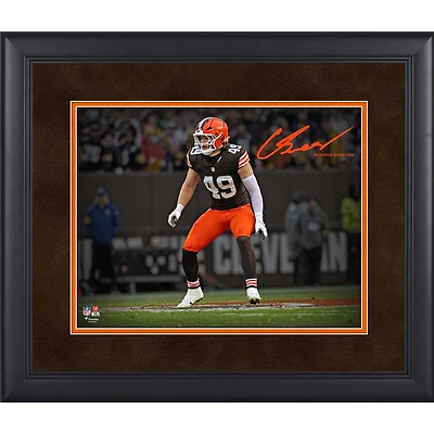 Carson Schwesinger Cleveland Browns Facsimile Signature Framed 11" x 14" Spotlight Photograph