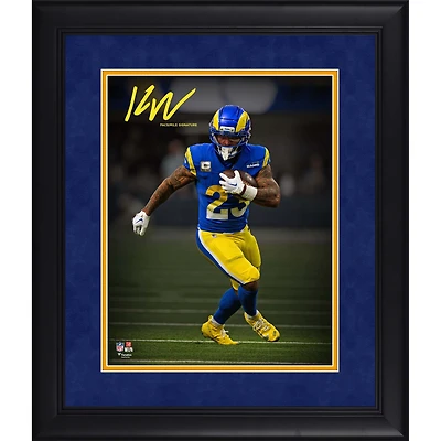 Kyren Williams Los Angeles Rams Facsimile Signature Framed 11" x 14" Spotlight Photograph