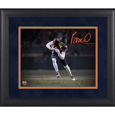 Rome Odunze Chicago Bears Facsimile Signature Framed 11" x 14" Spotlight Photograph