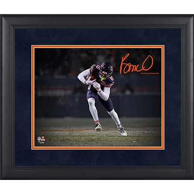 Rome Odunze Chicago Bears Facsimile Signature Framed 11" x 14" Spotlight Photograph