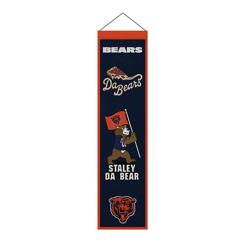 Chicago Bears 8" x 32" Icons Banner