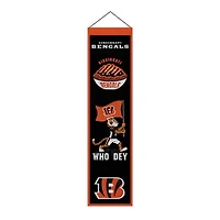 Cincinnati Bengals 8" x 32" Icons Banner