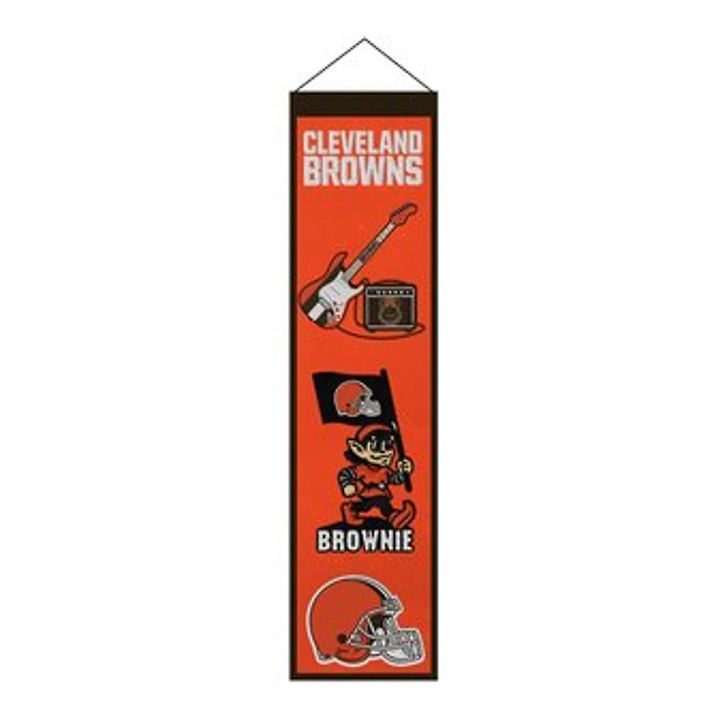Cleveland Browns 8" x 32" Icons Banner