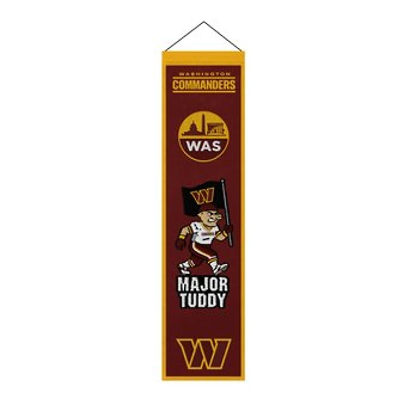 Washington Commanders 8" x 32" Icons Banner