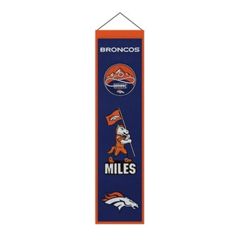 Denver Broncos 8" x 32" Icons Banner