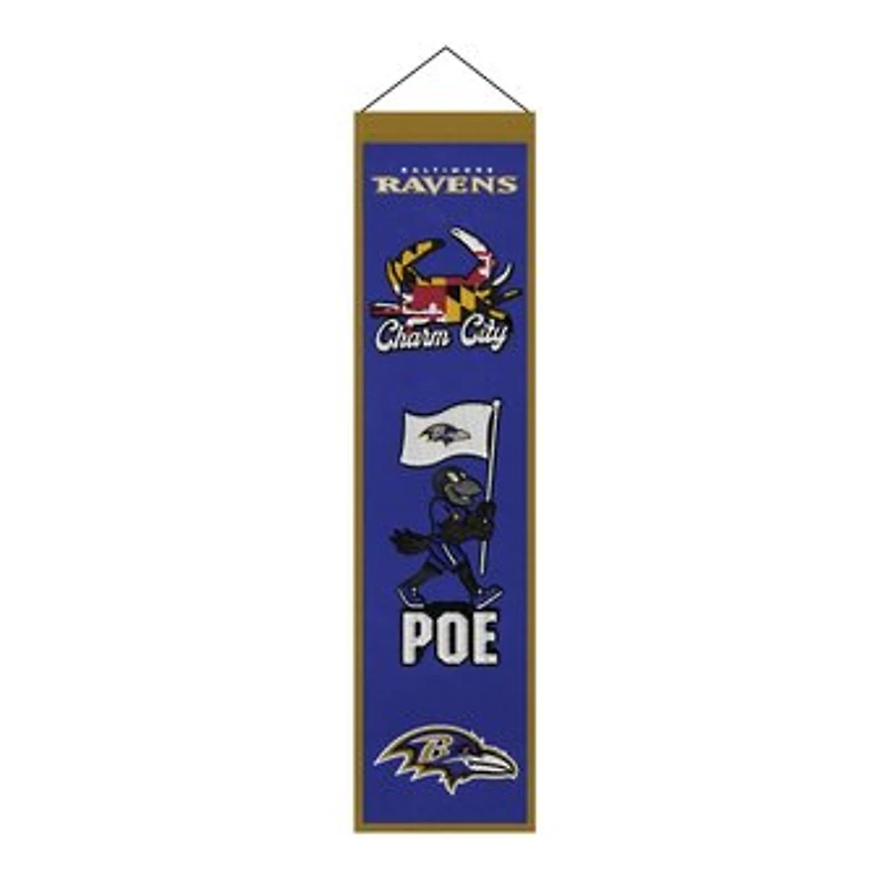 Baltimore Ravens 8" x 32" Icons Banner
