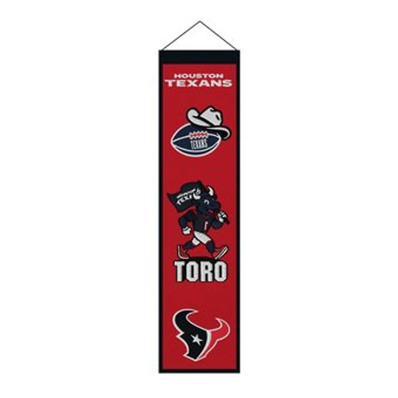 Houston Texans 8" x 32" Icons Banner