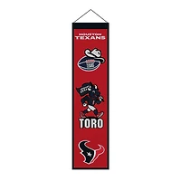 Houston Texans 8" x 32" Icons Banner