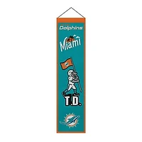 Miami Dolphins 8" x 32" Icons Banner