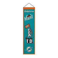 Miami Dolphins 8" x 32" Icons Banner