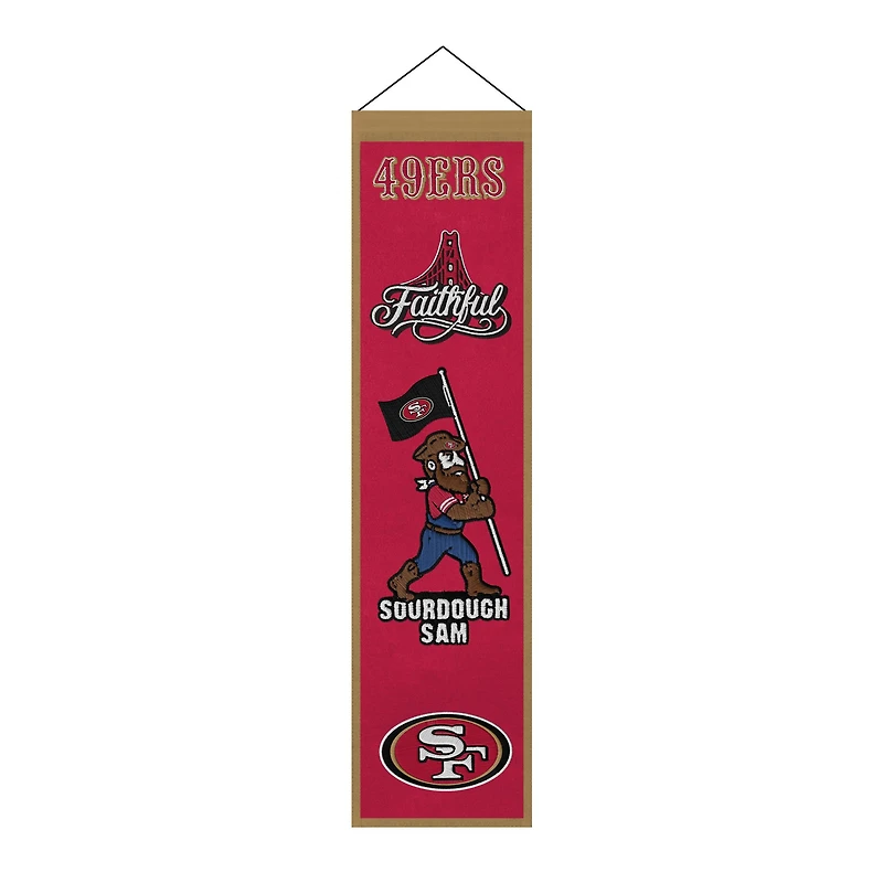 San Francisco 49ers 8" x 32" Icons Banner