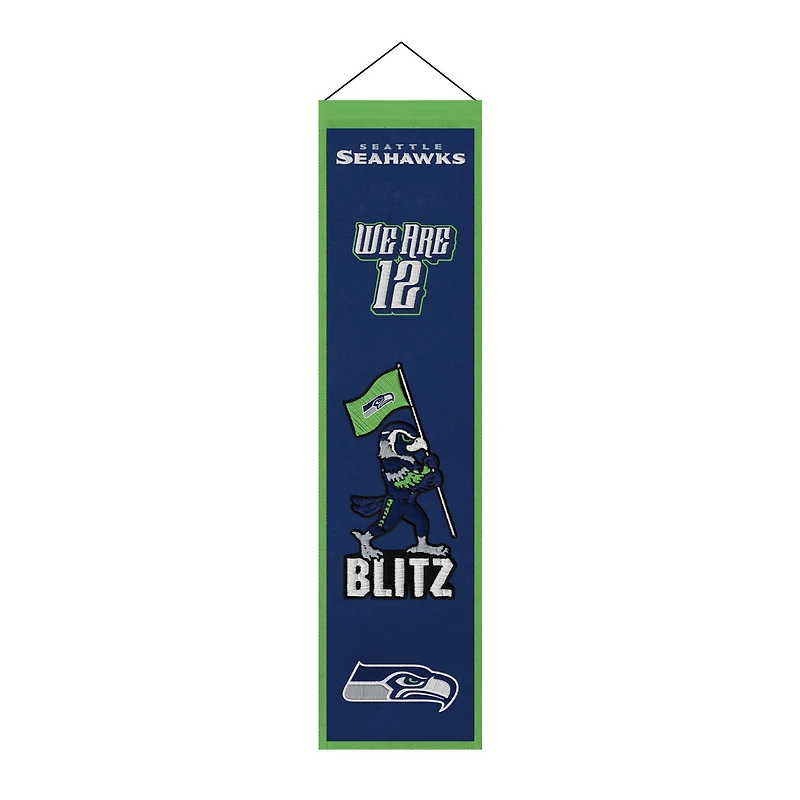 Seattle Seahawks 8" x 32" Icons Banner
