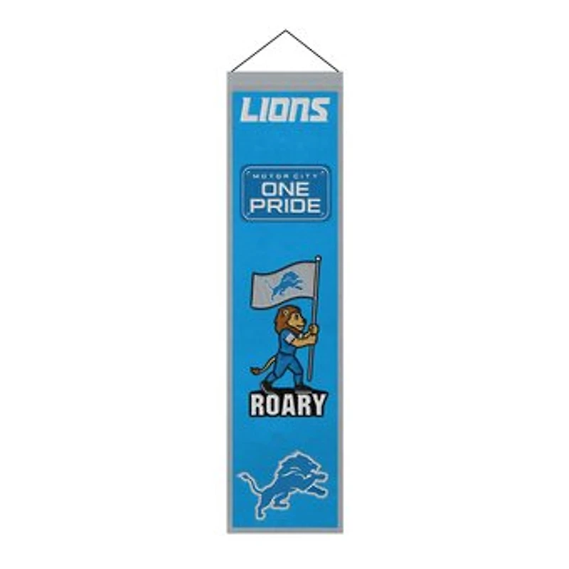 Detroit Lions 8" x 32" Icons Banner