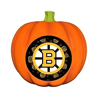 Boston Bruins 10" LED 3D Logo Resin Pumpkin