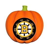 Boston Bruins 10" LED 3D Logo Resin Pumpkin