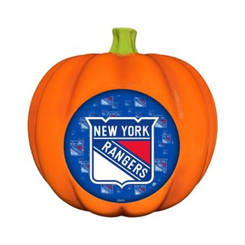 New York Rangers 10" LED 3D Logo Resin Pumpkin