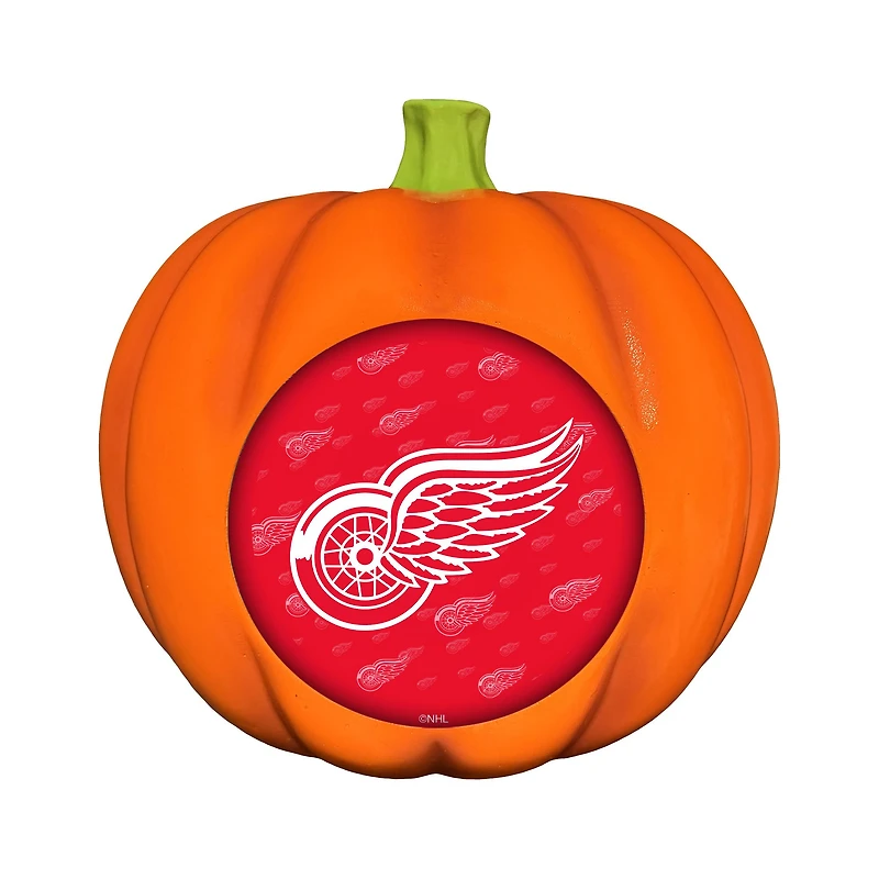 Detroit Red Wings 10" LED 3D Logo Resin Pumpkin