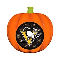 Pittsburgh Penguins 10" LED 3D Logo Resin Pumpkin
