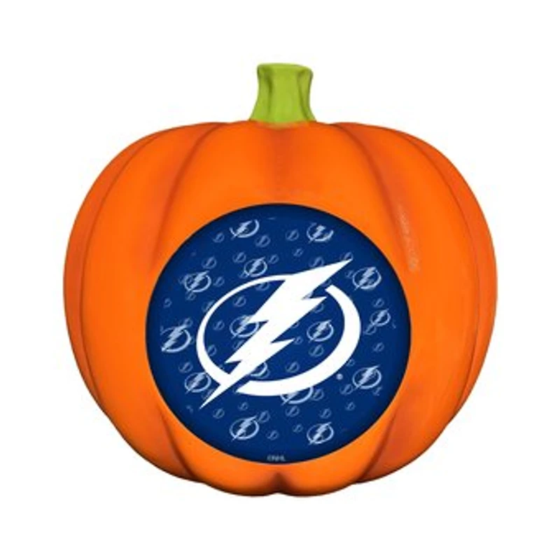 Tampa Bay Lightning 10" LED 3D Logo Resin Pumpkin