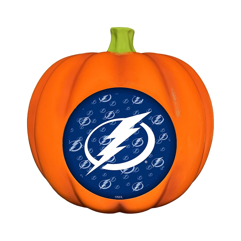 Tampa Bay Lightning 10" LED 3D Logo Resin Pumpkin